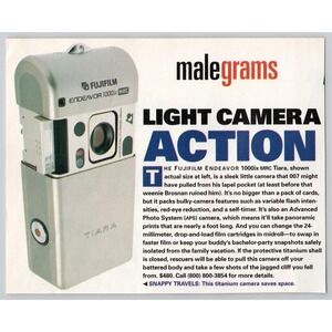 Fujifilm Endeavor 1000ix MRC Tiara APS Camera Vintage Print Ad 1998